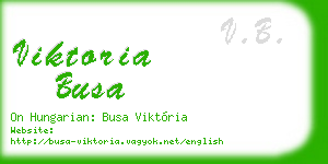 viktoria busa business card