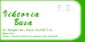 viktoria busa business card